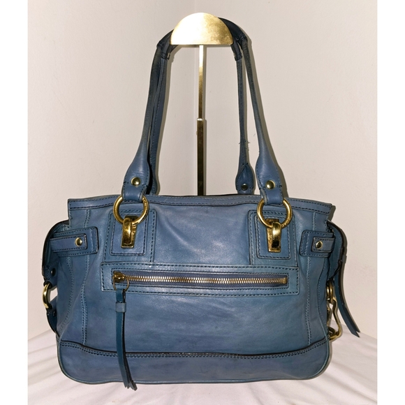 Coach Leather Hampton Lindsay Satchel Bag - Picture 3 of 10